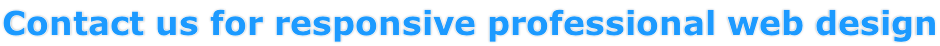 Contact us for responsive professional web design